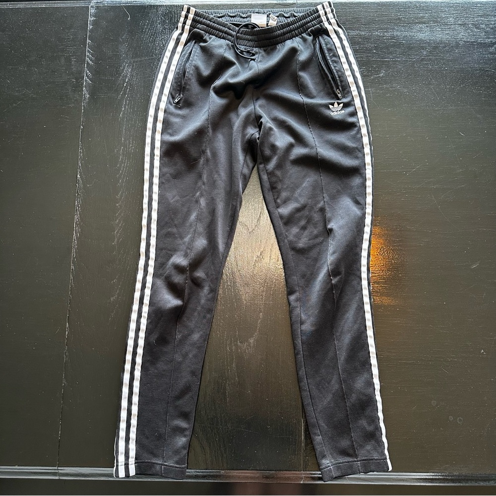 Adidas Small Black Classic Track Pants Jogger Sweatpants